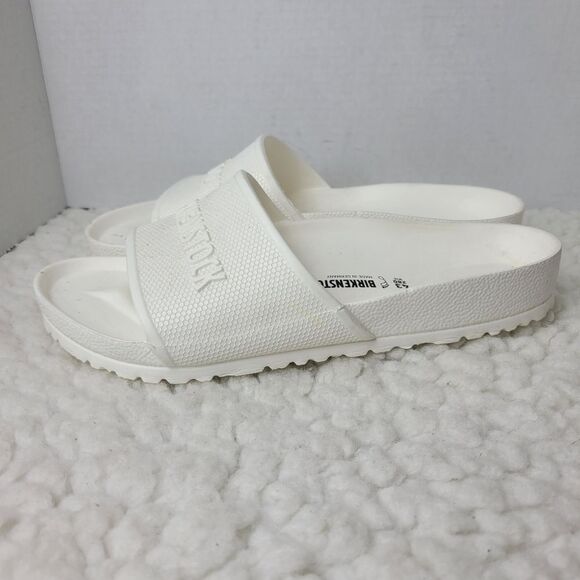 Birkenstock Barbardos  EVA Sandals Mens 10 US 43 EU White Slides Rubber